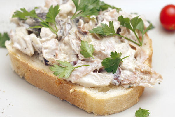 Sendvič sa tri vrste pečuraka