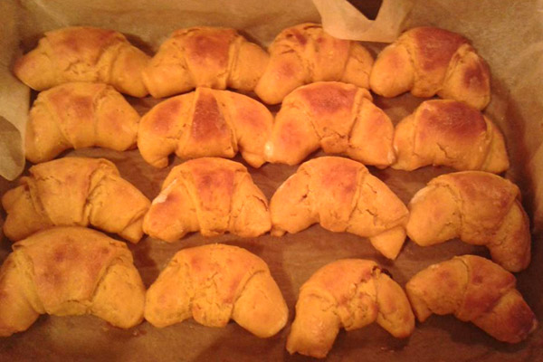 Kiflice sa bundevom od ražanog brašna, privatna arhiva