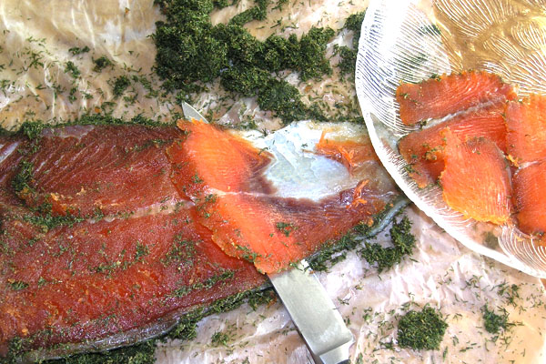 Marinirani losos - gravlaks